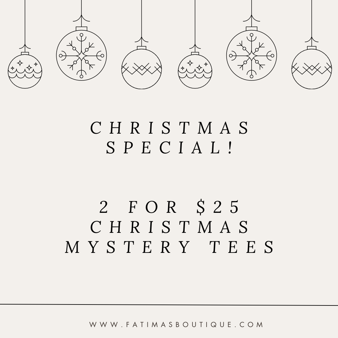 2 for $15 Christmas Mystery Tees