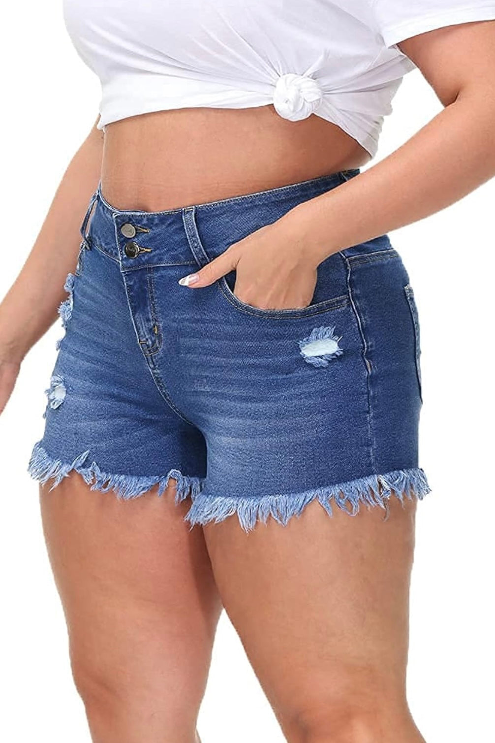 “Feeling Sassy” Jean Distressed Shorts