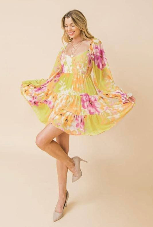 "Pretty Days" Chiffon Dress