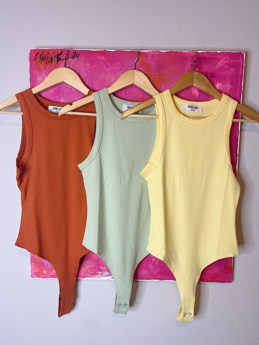 "Belle" Bodysuit in Light Green